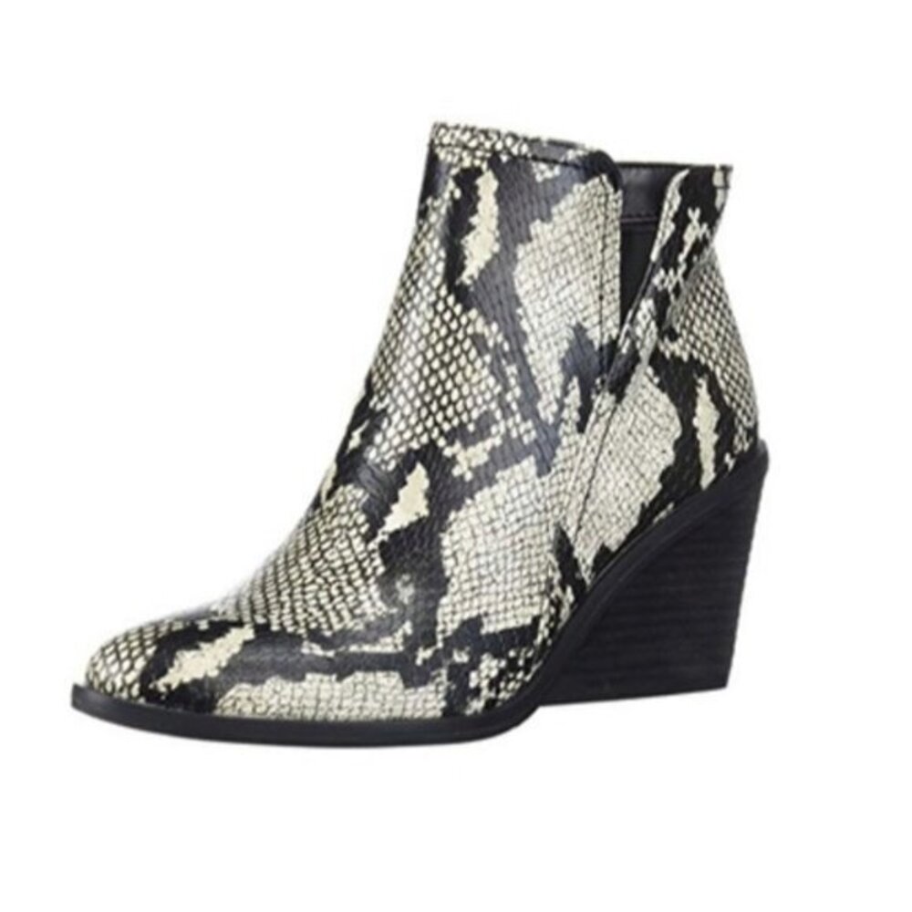 Dr. Scholl's Shoes Women's SNAKE PRINT faux ltAnkle Boot size 6.5 NEW